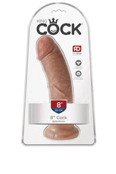 Pipedream - King Cock - Ultra Realistic Dildo - 8 inch - Assorted Colours - Stag Shop