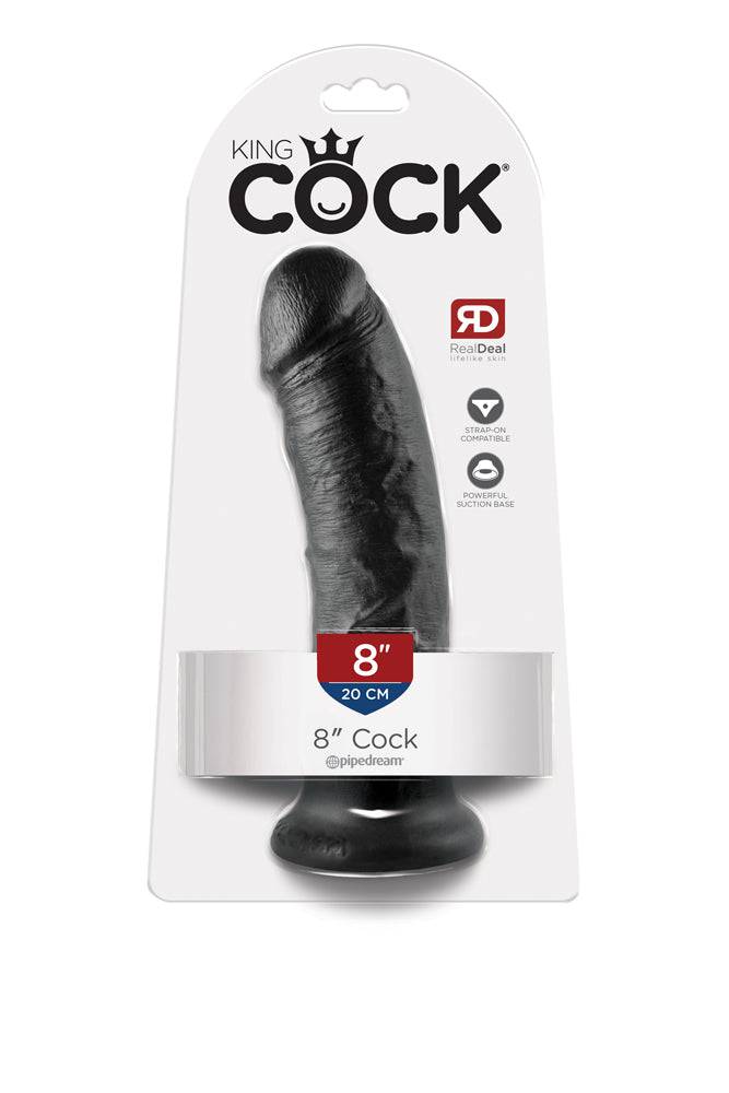 Pipedream - King Cock - Ultra Realistic Dildo - 8 inch - Assorted Colours - Stag Shop