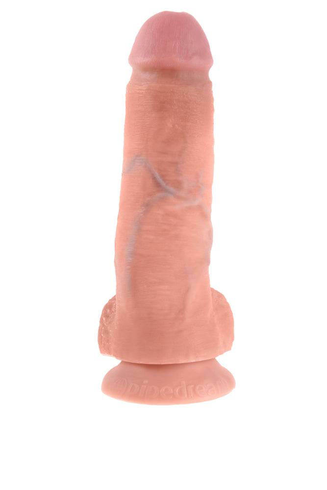 Pipedream - King Cock - Realistic Dildo with Balls - 8 inch - Beige - Stag Shop
