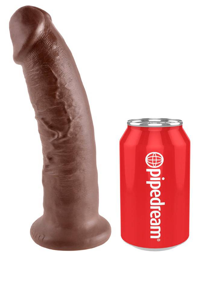 Pipedream - King Cock - Ultra Realistic Dildo - 9 inch - Brown - Stag Shop