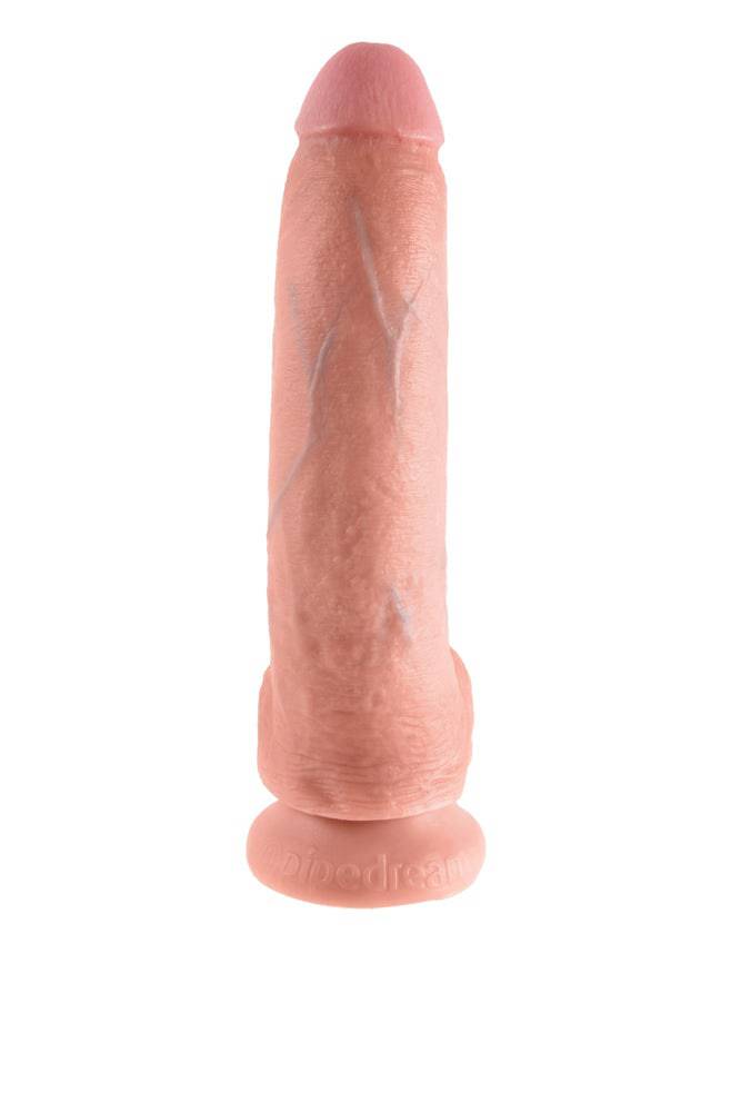 Pipedream - King Cock - Realistic Dildo with Balls - 9 inch - Beige - Stag Shop