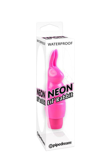 Pipedream - Neon - Lil' Rabbit Clitoral Vibrator - Pink - Stag Shop