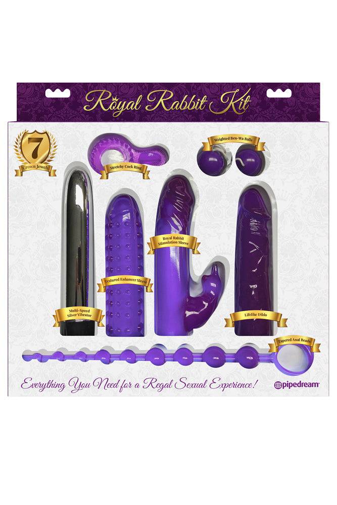 Pipedream - Royal Rabbit Vibrator Sleeve Kit - Purple - Stag Shop
