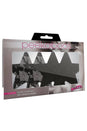 X-Gen - Peekaboos - Satin and Lace Stars Pasties - Black - Stag Shop