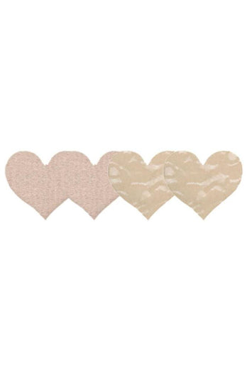 X-Gen - Peekaboos - Nude Ambition Hearts Pasties - Beige - Stag Shop