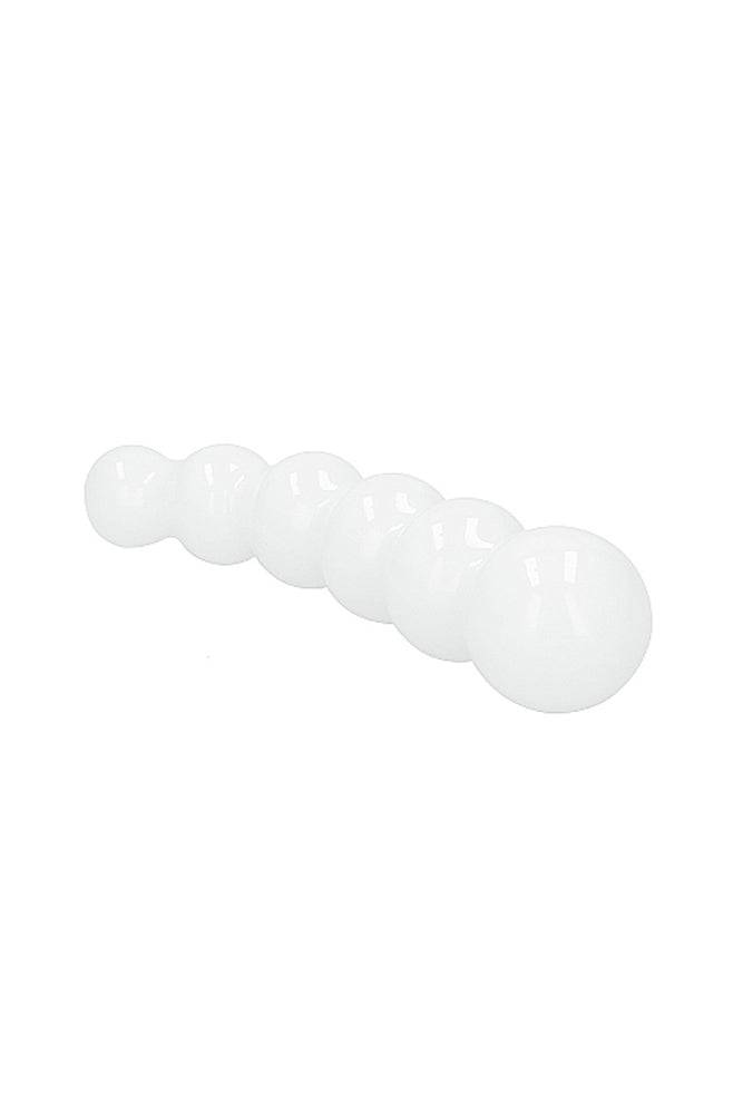 Shots Toys - Chrystalino - Planets Glass Dildo - White - Stag Shop