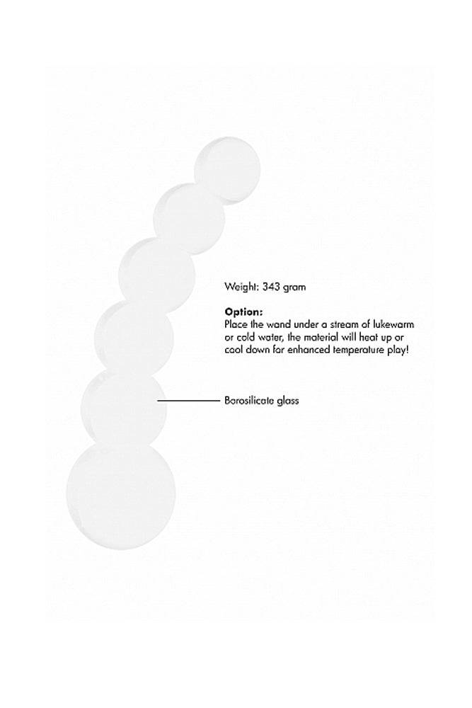 Shots Toys - Chrystalino - Planets Glass Dildo - White - Stag Shop