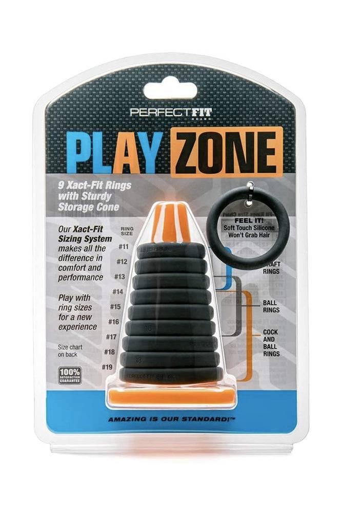 Perfect Fit - Play Zone Cock Ring Set - Black - Stag Shop