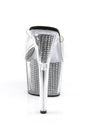 Pleaser USA - Adore 7 Inch Studded Slide - Black/Silver - Stag Shop
