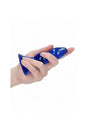 Shots Toys - Chrystalino - Pleaser Glass Butt Plug - Blue - Stag Shop