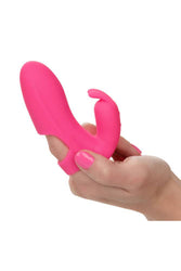 Cal Exotics - Mini Marvels - Silicone Marvelous Pleaser Finger Vibrator - Pink - Stag Shop