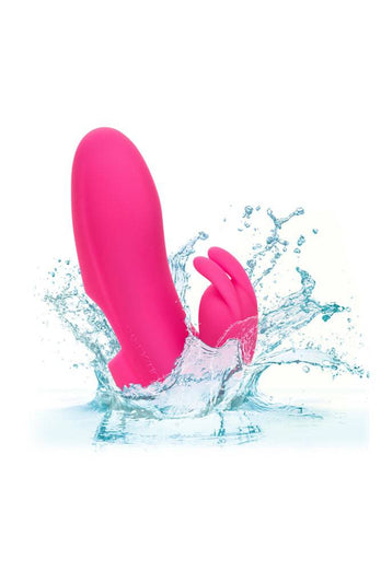 Cal Exotics - Mini Marvels - Silicone Marvelous Pleaser Finger Vibrator - Pink - Stag Shop