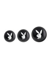 Playboy - Pleasure 3 Ways Metal Anal Training Kit - Silver/Black - Stag Shop