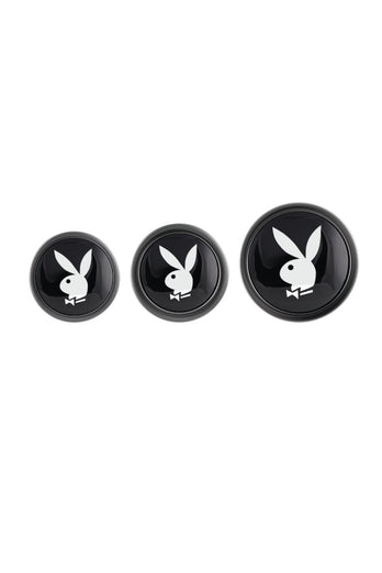 Playboy - Pleasure 3 Ways Metal Anal Training Kit - Silver/Black - Stag Shop