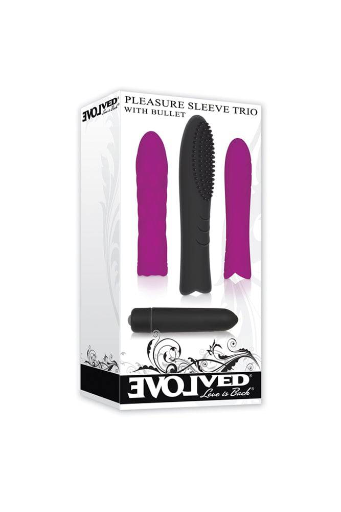 Evolved - Pleasure Sleeve Trio With Bullet - Stag Shop