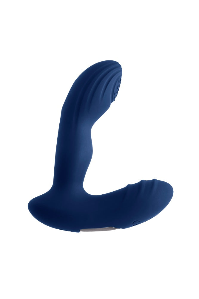 Playboy - Pleasure Pleaser Warming & Tapping Prostate Massager - Blue - Stag Shop
