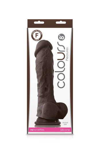 NS Novelties - Colours - 8 Inch Pleasures Dildo - Assorted Colours - Stag Shop