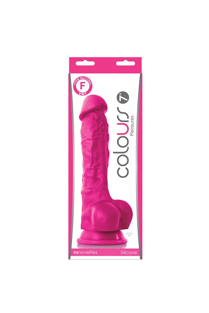 NS Novelties - Colours - 7 Inch Pleasures Dildo - Assorted Colours - Stag Shop