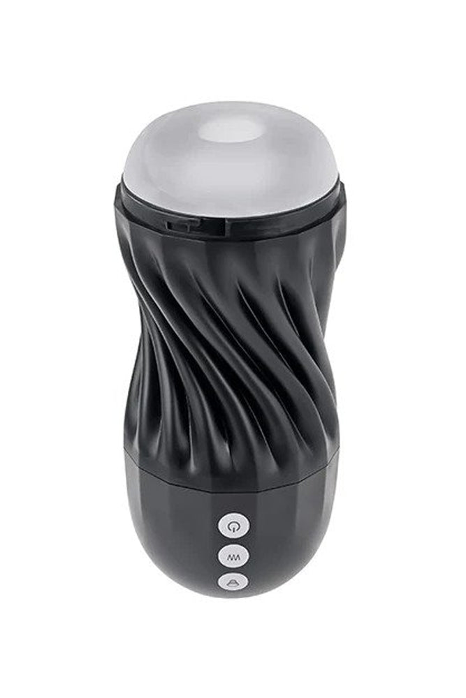 Playboy - Solo Vibrating & Sucking Stroker - Black - Stag Shop