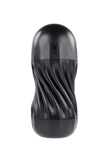 Playboy - Solo Vibrating & Sucking Stroker - Black - Stag Shop