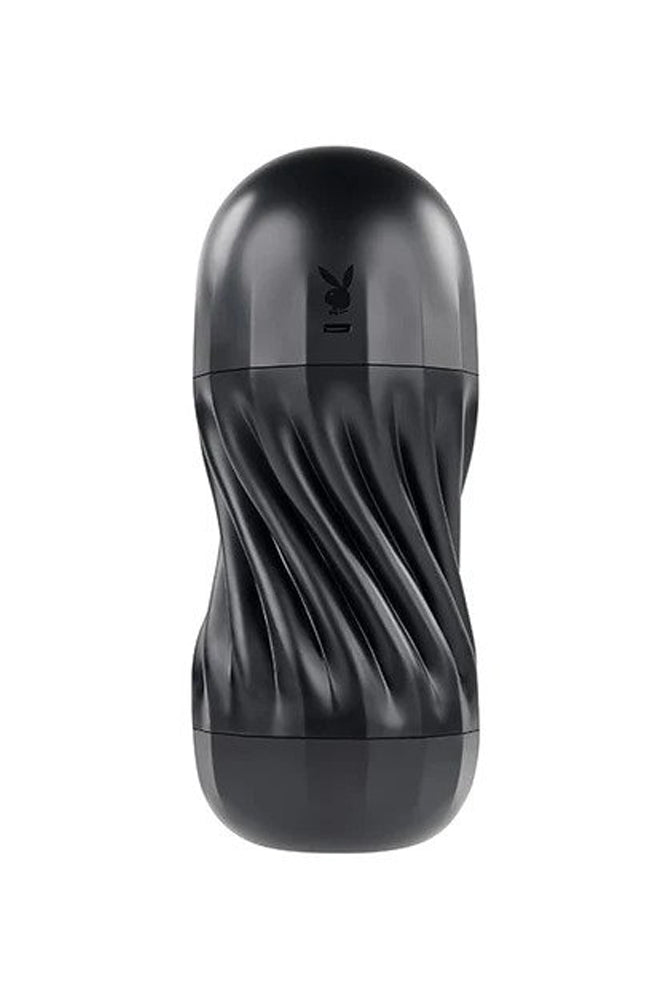 Playboy - Solo Vibrating & Sucking Stroker - Black - Stag Shop