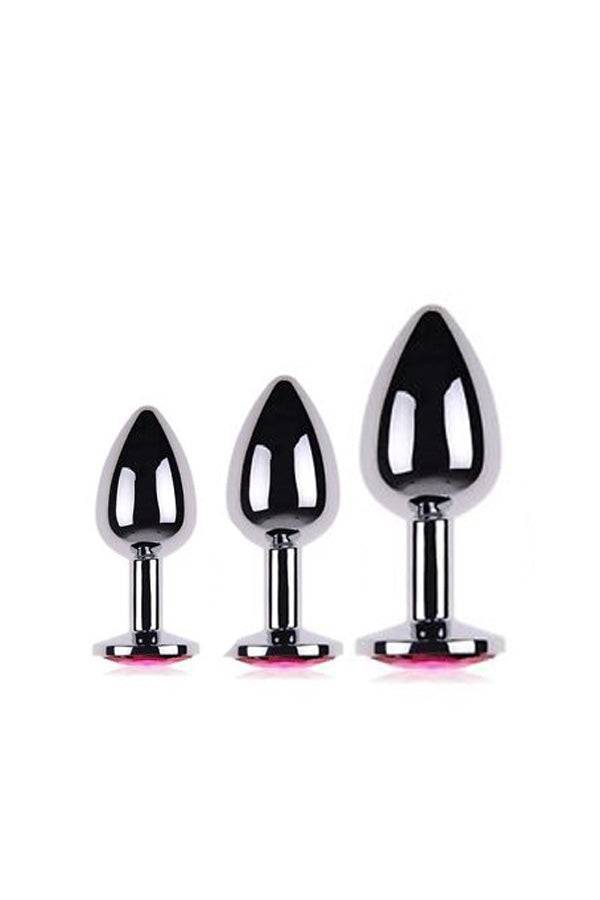 Ego Driven - Jewelled Butt Plug - Pink - Stag Shop