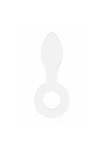 Shots Toys - Chrystalino - Plugger Glass Butt Plug - White - Stag Shop