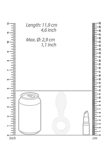 Shots Toys - Chrystalino - Plugger Glass Butt Plug - White - Stag Shop