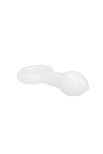Shots Toys - Chrystalino - Plugger Glass Butt Plug - White - Stag Shop