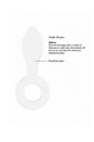 Shots Toys - Chrystalino - Plugger Glass Butt Plug - White - Stag Shop
