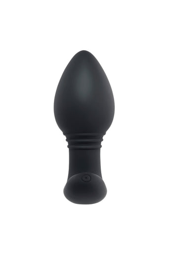 Playboy - Plug & Play Vibrating Anal Plug with Remote Control - Black - Stag Shop