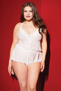 Thumbnail for Coquette - 2449 - Romper - White - OSXL - Stag Shop