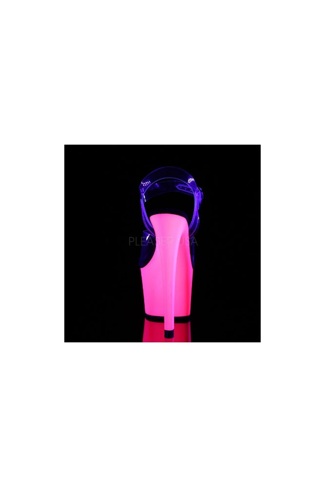 Pleaser USA - The Sky 7 Inch UV Heel Platform Sandal - Stag Shop