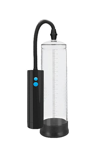 Shots Toys - Pumped - Extreme Power Rechargeable Auto Pump - Clear - Stag Shop