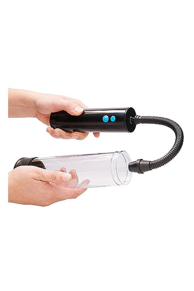 Shots Toys - Pumped - Extreme Power Rechargeable Auto Pump - Clear - Stag Shop