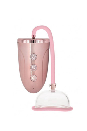 Shots Toys - Pumped - Rechargeable Pussy Pump - Rose Gold - Stag Shop