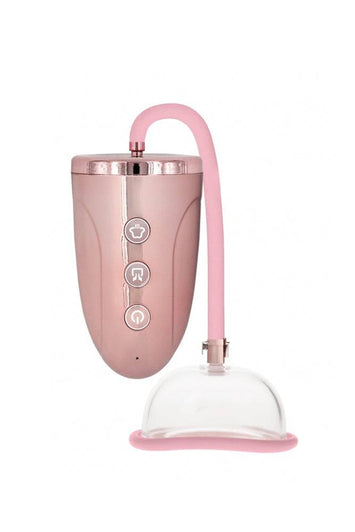 Shots Toys - Pumped - Rechargeable Pussy Pump - Rose Gold - Stag Shop