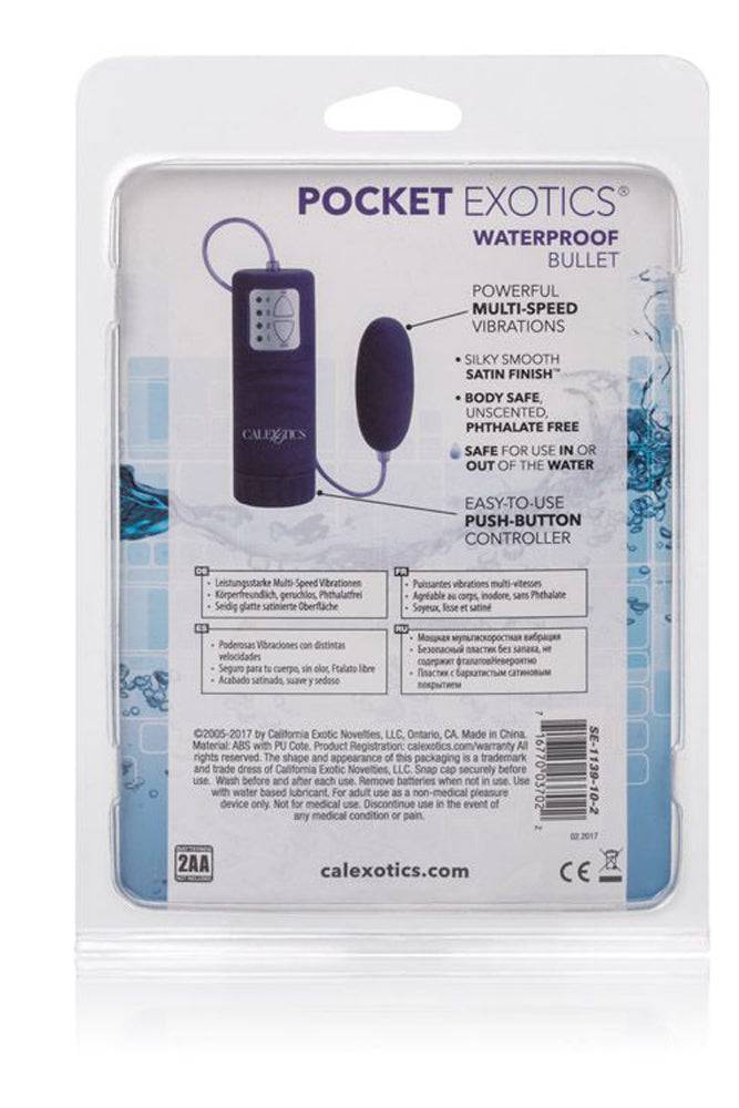 Cal Exotics - Pocket Exotics - Waterproof Bullet Vibrator - Purple - Stag Shop