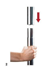 Ouch By Shots - Dance Pole - Silver - Stag Shop