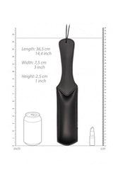 Shots Toys - Pain - Poly Cricket Paddle - Black - Stag Shop