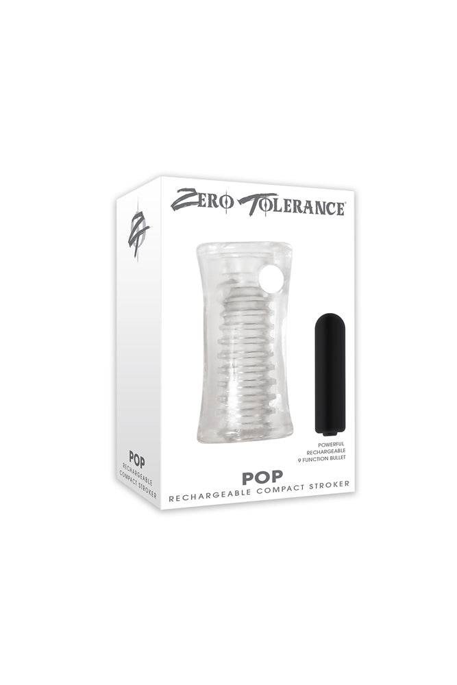 Zero Tolerance - Pop Vibrating Stroker - Clear - Stag Shop