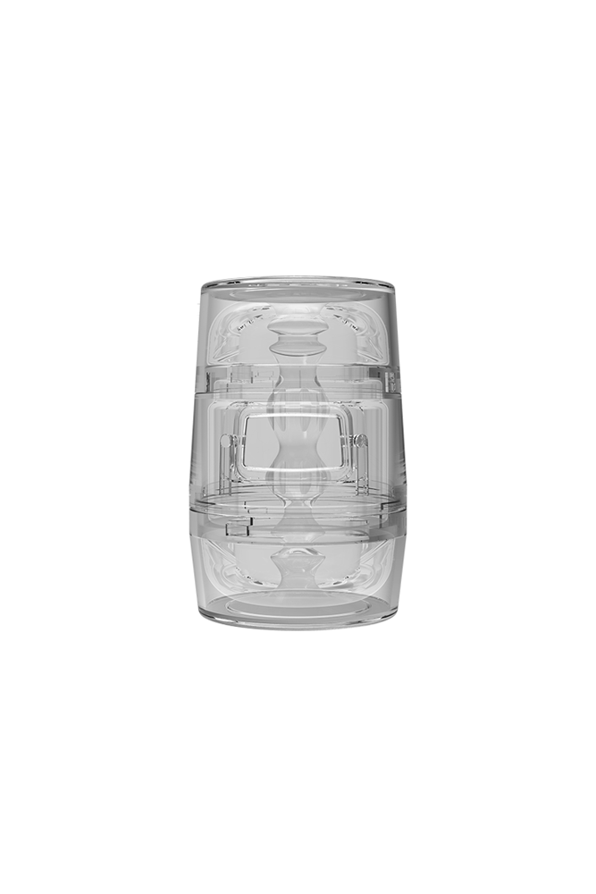 Main Squeeze - Pop-Off Optix Double-Ended Stroker - Clear - Stag Shop