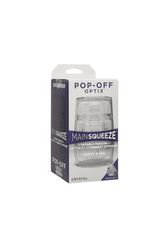 Main Squeeze - Pop-Off Optix Double-Ended Stroker - Clear - Stag Shop
