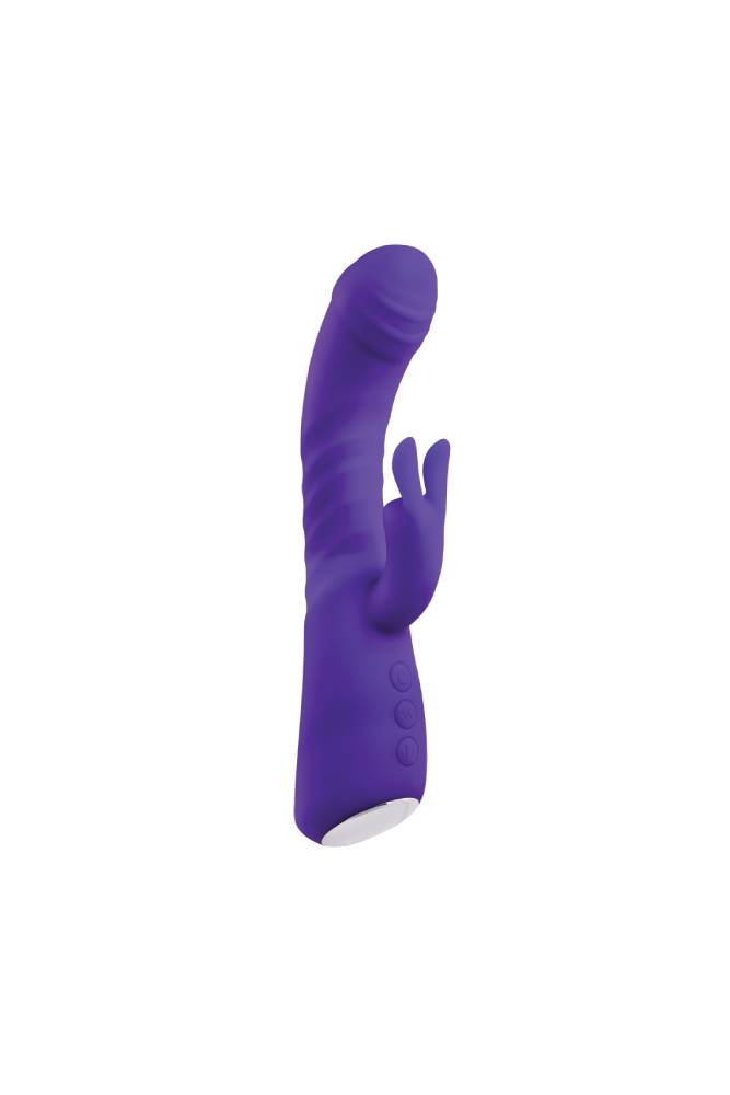 Adam & Eve - Eve's Posh Thrusting Warming Rabbit Vibrator - Purple - Stag Shop