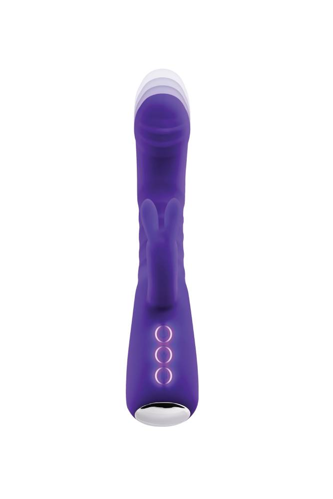 Adam & Eve - Eve's Posh Thrusting Warming Rabbit Vibrator - Purple | Stag Shop Adam & Eve - Eve's Posh Thrusting Warming Rabbit Vibrator - Purple | Stag Shop