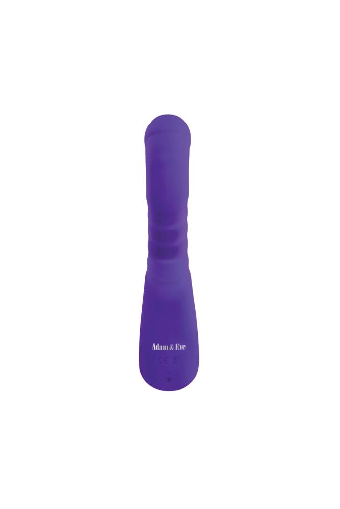 Adam & Eve - Eve's Posh Thrusting Warming Rabbit Vibrator - Purple | Stag Shop Adam & Eve - Eve's Posh Thrusting Warming Rabbit Vibrator - Purple | Stag Shop