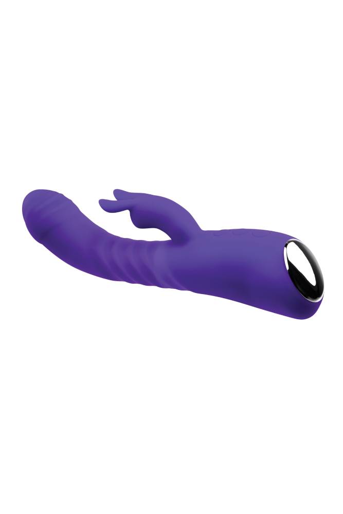 Adam & Eve - Eve's Posh Thrusting Warming Rabbit Vibrator - Purple - Stag Shop