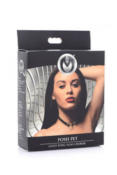 XR Brands - Master Series - Posh Pet Gold Ring Slim Choker - Stag Shop