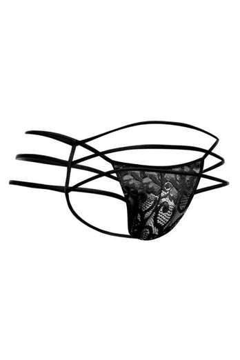 MaleBasics - Lace String Thong - Black - Stag Shop