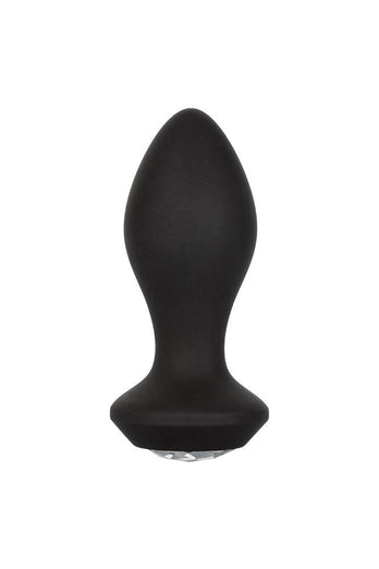 Cal Exotics - Power Gem Vibrating Crystal Butt Plug - Black - Stag Shop